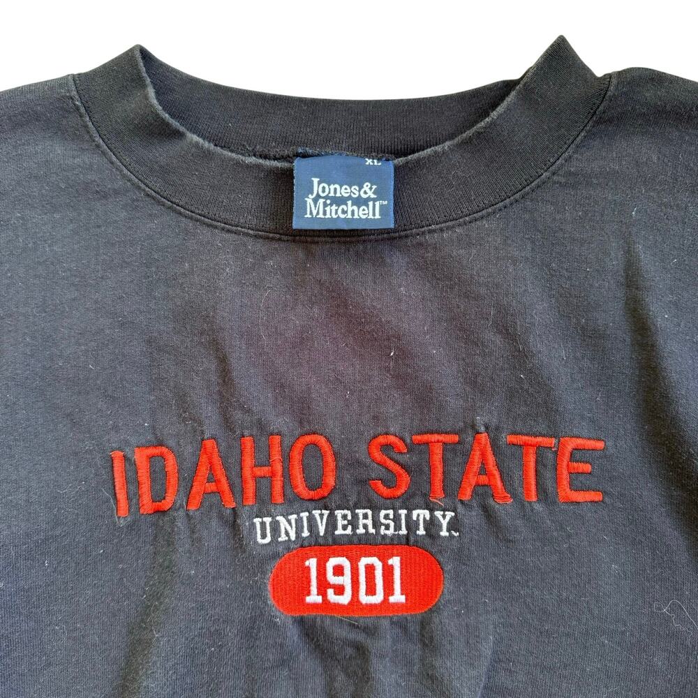 Vtg 1990s Jones & Mitchell Embroidered Idaho State Sweatshirt Crewneck XL
